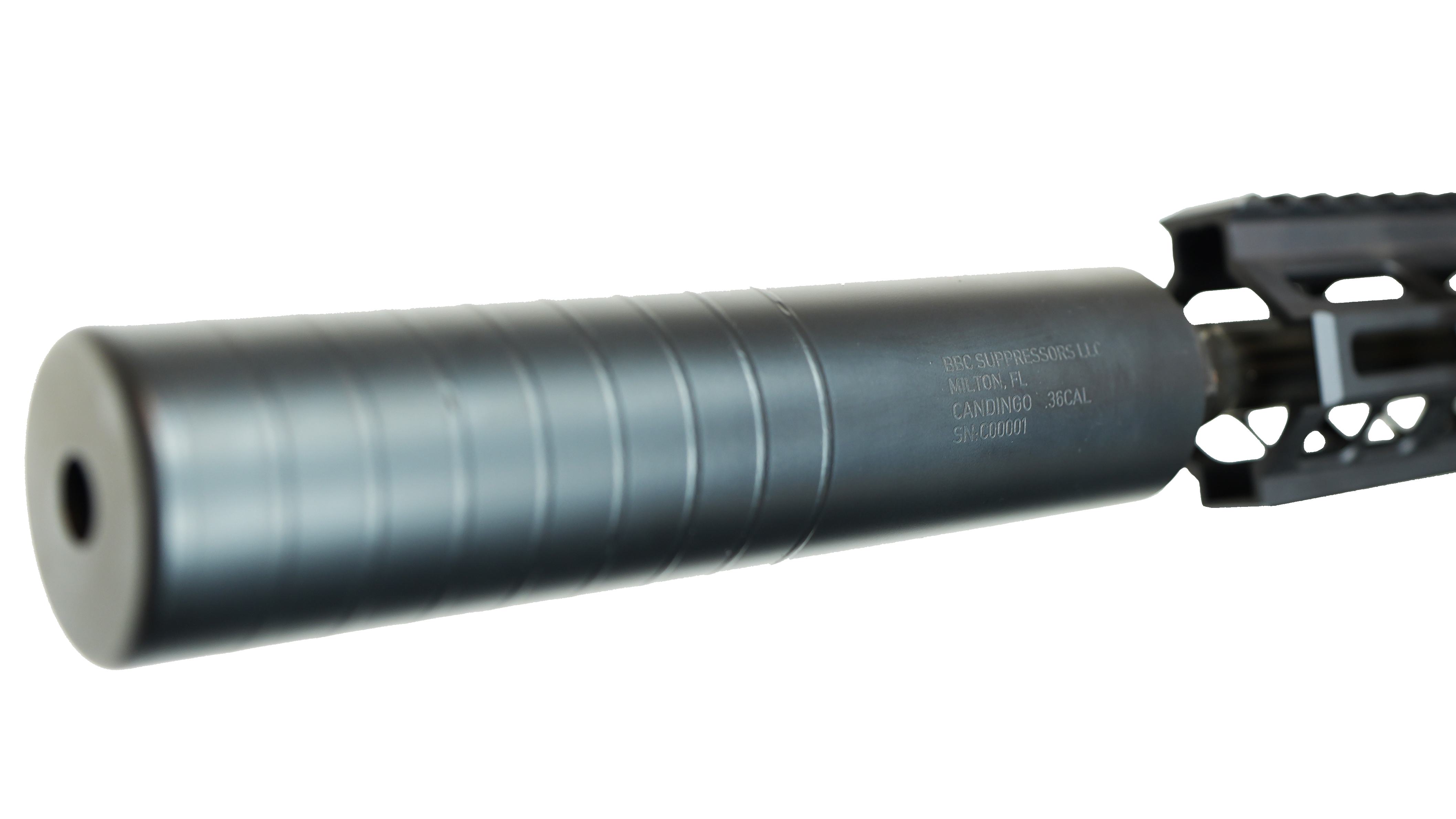The Candingo .36 Cal Suppressor by BBC Suppressors